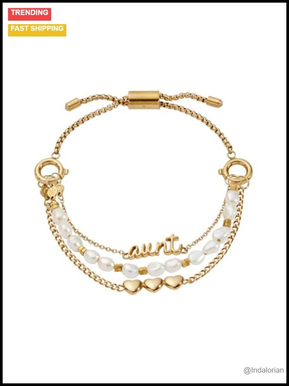 Alex and Ani Family Stranded Bracelet Set Stainless Steel Gold